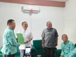 Bupati Pringsewu terpilih Hi Riyanto Pamungkas menerima kunjungan dari Persatuan Pensiunan Indonesia (PPI).