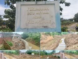 Proyek Tanggul Sungai yang Dikerjakan oleh CV Martha Abdi Karya Telah Merusak Pagar Perumahan Ratu Mutiara Indah