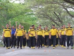 Kapolres Pringsewu Pimpin Olahraga Bersama, Pererat Silaturahmi dan Jaga Kebugaran
