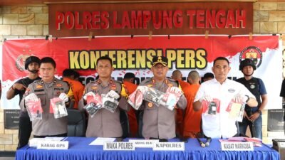 Ungkap Kasus Narkoba, Polres Lampung Tengah Amankan 30 Tersangka