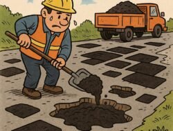 Pencitraan Ala Tambal Sulam Jalan yang Asal-Asalan, Cermin Ketidaktegasan Tata Kelola Infrastruktur.
