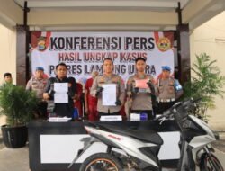 Satu Pekan, Jajaran Polres Lampung Utara Berhasil Ungkap 4 Kasus Tindak Pidana Dengan Mengamankan 6 Tersangka