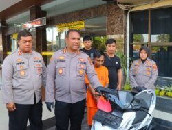 Residivis Curanmor di Bandar Lampung Dibekuk Usai Curi Dua Motor dan Ponsel Milik Warga Langkapura
