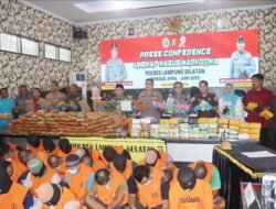 Polres Lampung Selatan Ungkap 24 Kasus Narkoba, Sita Lebih dari 396 Kg Sabu dan Ganja