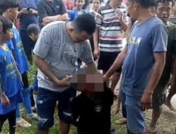 Bonyok! Pria Di Pringsewu Ini Tertangkap Basah Curi Motor, Polisi Turun Tangan
