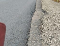 Proyek Jalan 5 Milyar diPesawaran,dugaan Sarat penyimpangan dengan Lapisan Hotmix tipis dan dikerjakan saat penghujan.