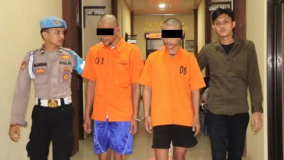 Dua Pria Diamankan Polisi di Pendopo Pringsewu karena Bawa Sajam, Satu Positif Narkoba
