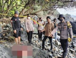 Polsek Limau dan Inafis Polres Tanggamus Identifikasi Mayat Pria Tanpa Kepala di Pantai Cukuh Pandan