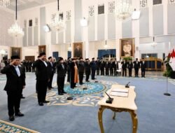 Presiden Prabowo Lantik Sejumlah Kepala dan Wakil Kepala Badan di Istana Negara