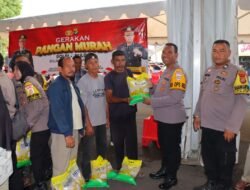 Polresta Bandar Lampung Gelar Gerakan Pangan Murah, 4,1 Ton Beras SPHP Ludes Terjual
